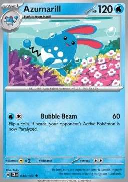 Azumarill (SCR 034) Reverse Holo