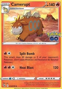 Camerupt (PGO 014) Reverse Holo