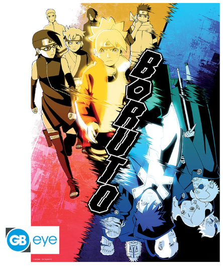 BORUTO Αφίσα Konoha vs. Kara (52x38cm)