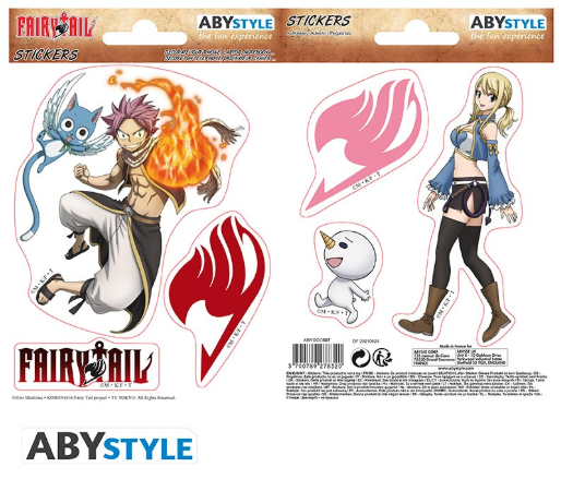 FAIRY TAIL Αυτοκόλλητα Natsu and Lucy (16x11cm)