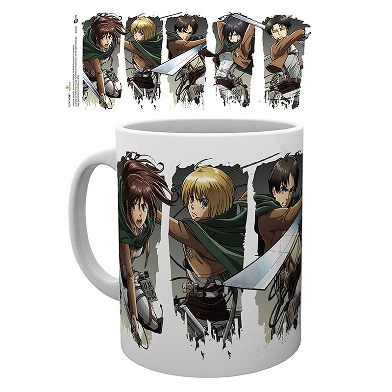 ATTACK ON TITAN - Mug - 320 ml - Character Montage