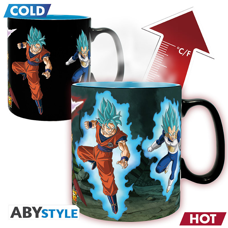 DRAGON BALL SUPER - Mug Heat Change - 460ml-SaiyansvsBlack