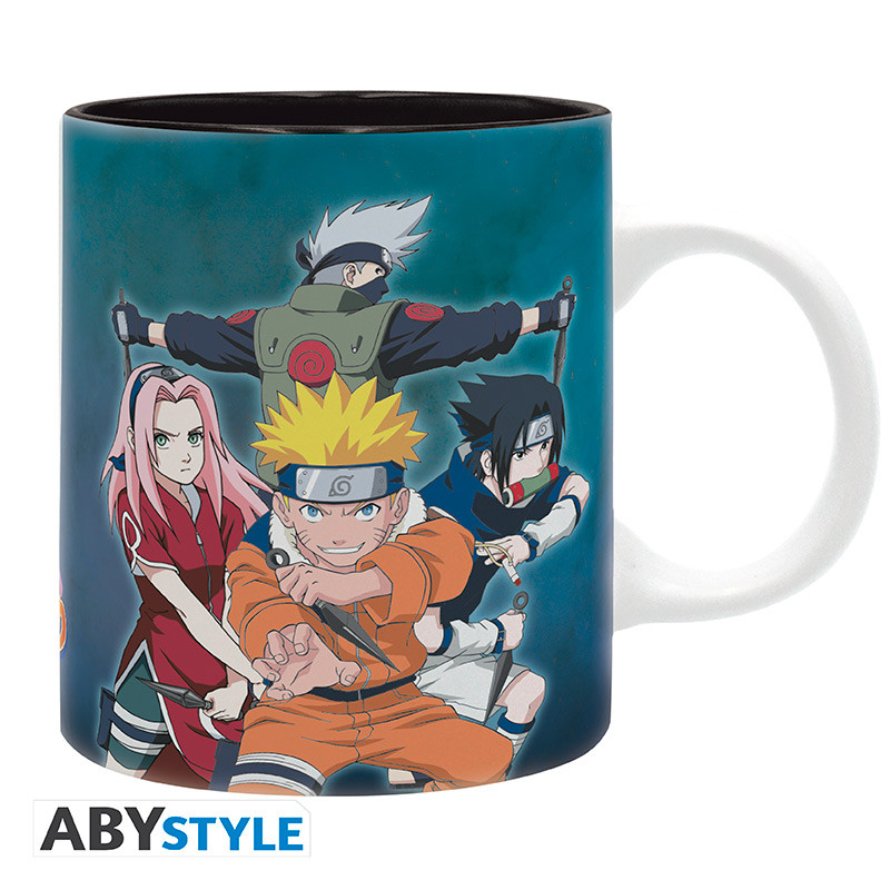NARUTO - Mug - 320 ml - Team 7 vs Haku/Zabuza