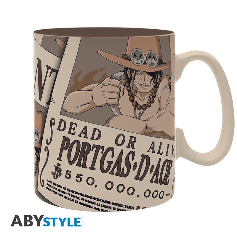 ONE PIECE - Mug - 460ml - Wanted Ace