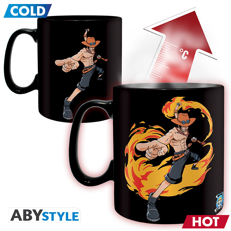 ONE PIECE - Mug Heat Change - 460 ml - Luffy & Ace
