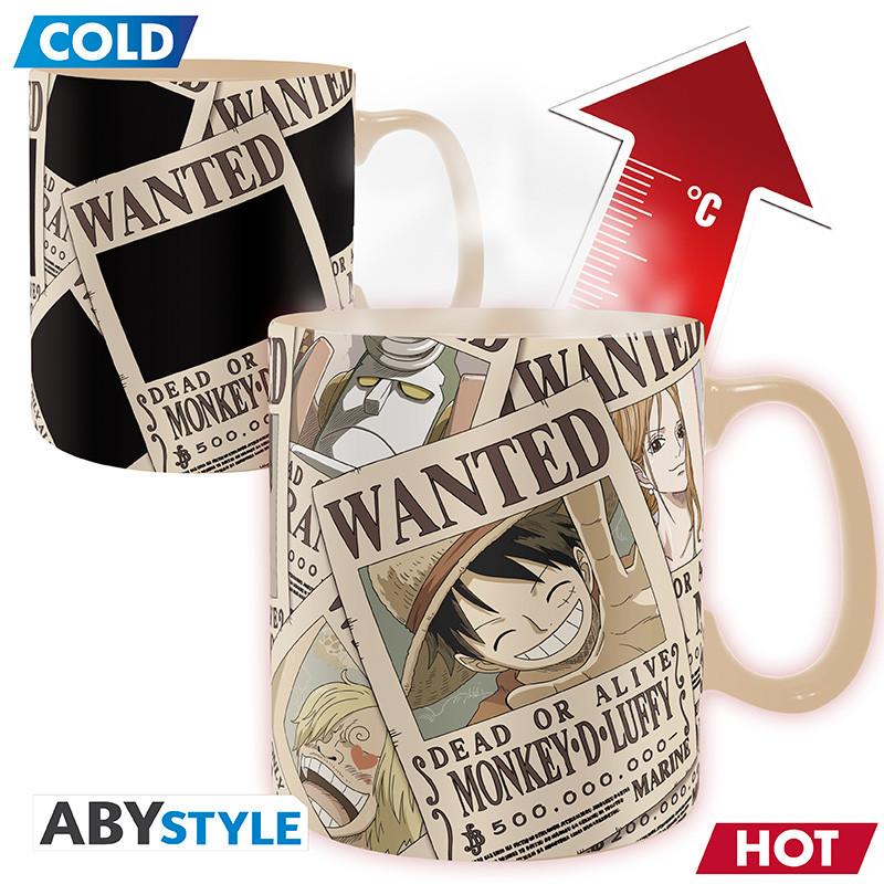 ONE PIECE - Mug Heat Change - 460 ml - Wanted